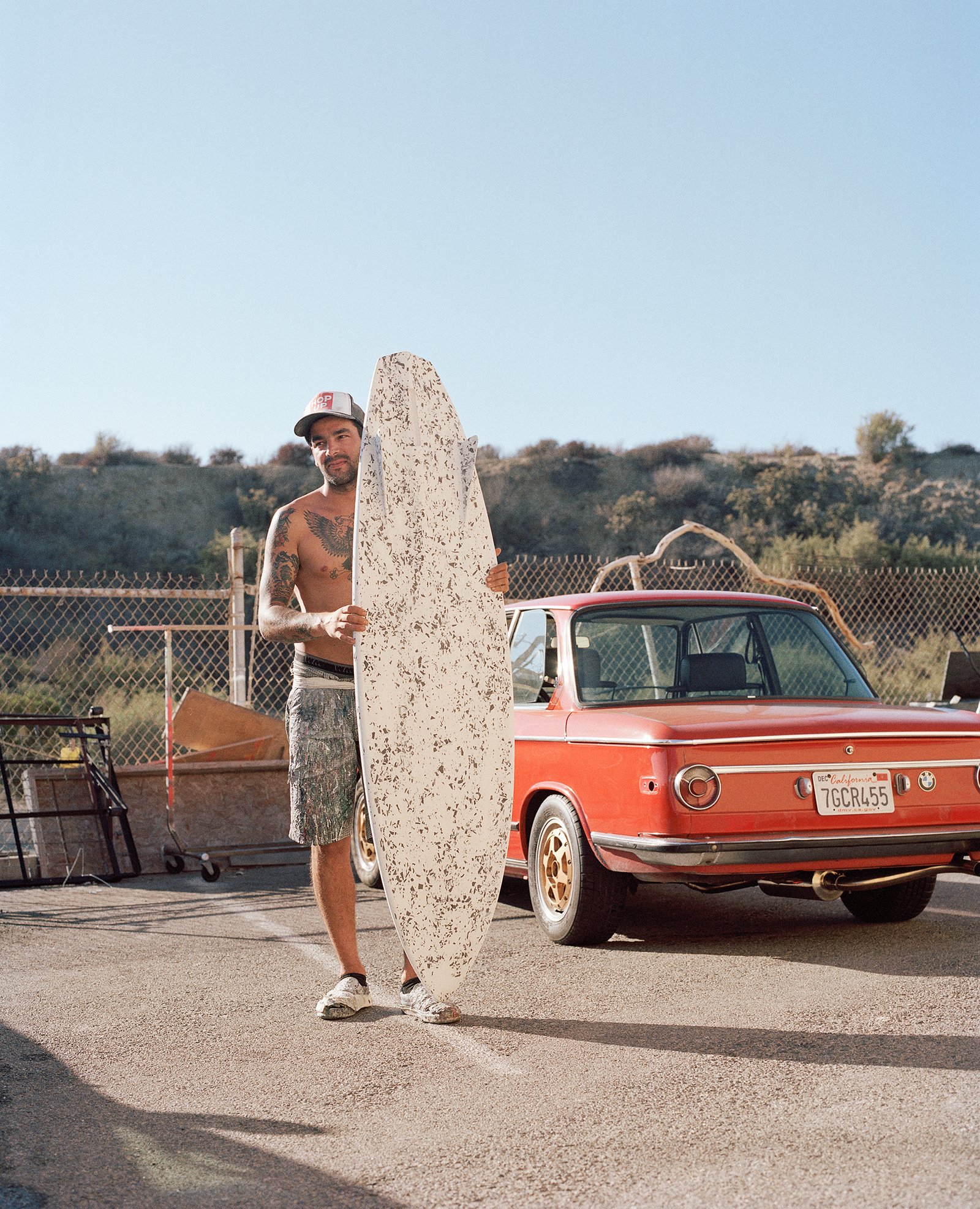 Paul with a Russ Short 3, shaped by Malcolm Campbell